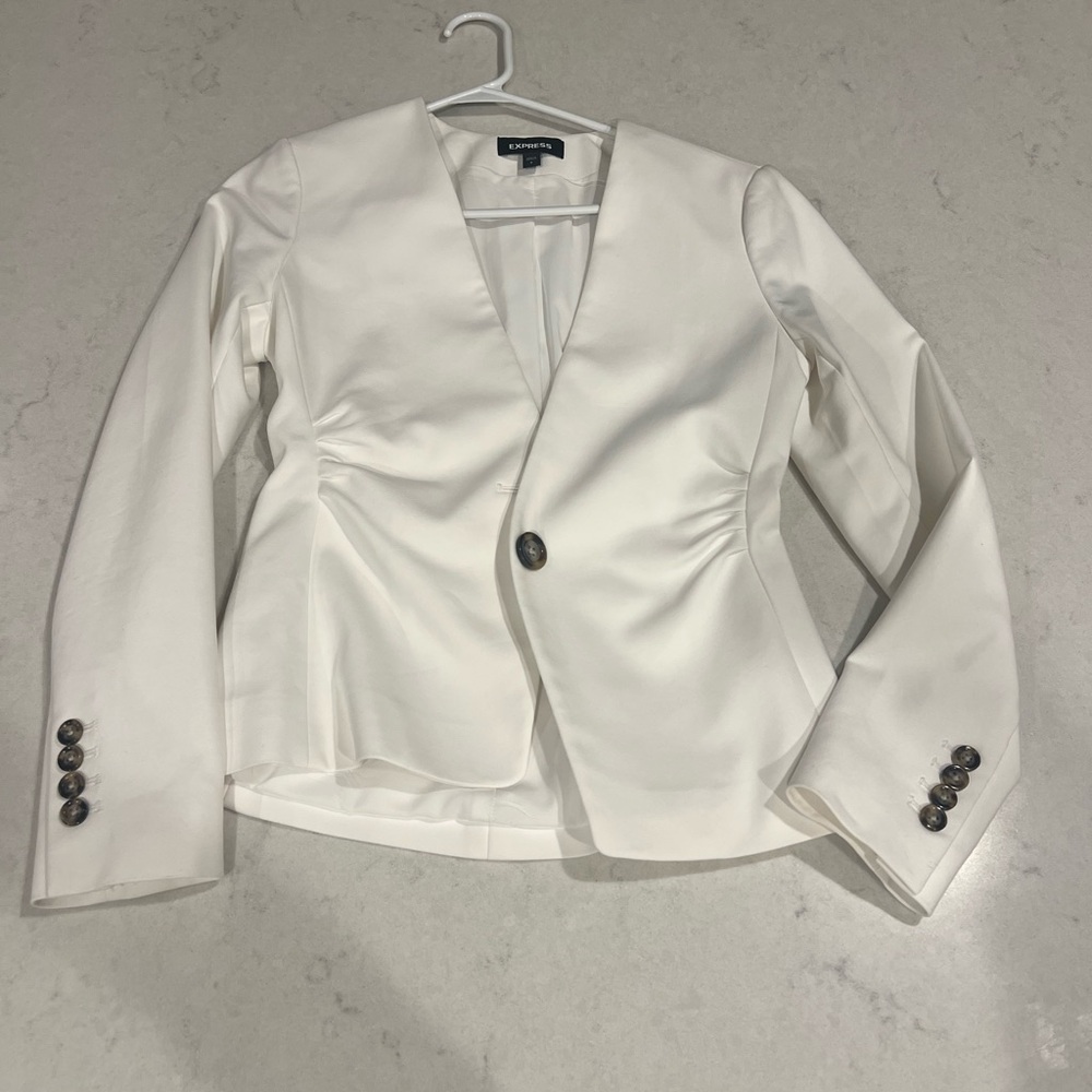 White Women's Blazer by Express